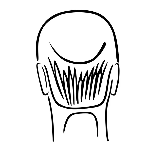 Uomo taglio di capelli testa set — Vettoriale Stock