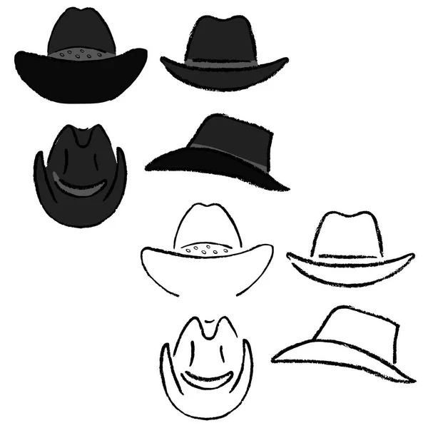 Cowboy hat template — 스톡 벡터