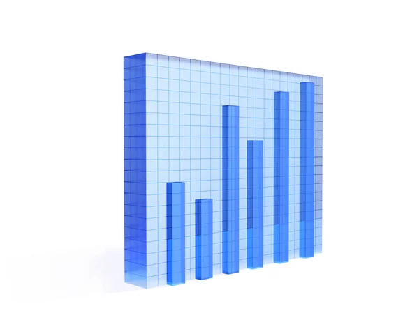 Business 3D graph — Stock Photo, Image