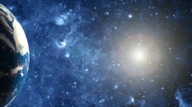 Uzayda Dünya gezegeni