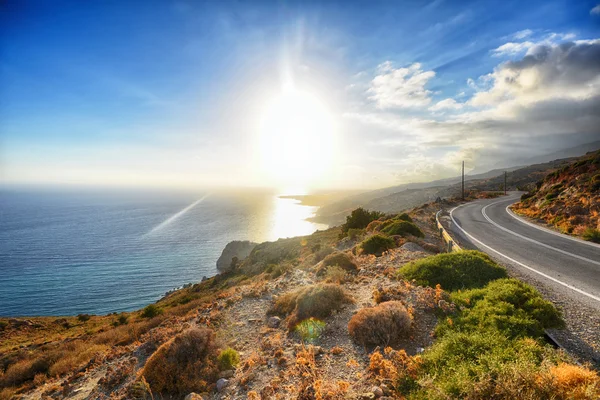 Montaña y paisaje marino — Foto de Stock