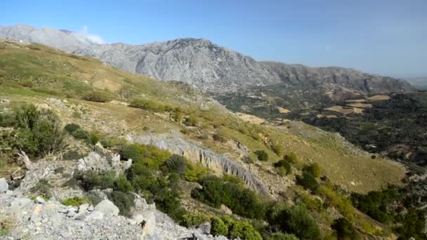 Prachtige bergen panorama — Stockvideo
