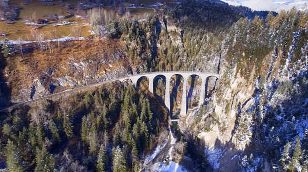 Landwasser-Viaduct in Zwitserland — Stockfoto