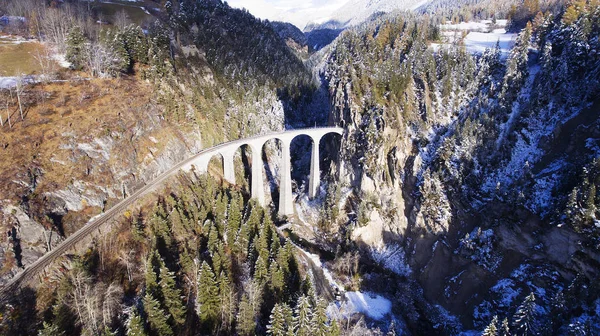 Landwasser-Viaduct in Zwitserland — Stockfoto