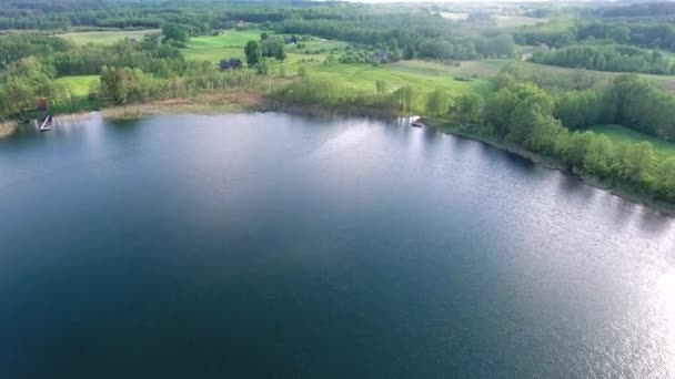 Vue aérienne du magnifique lac 