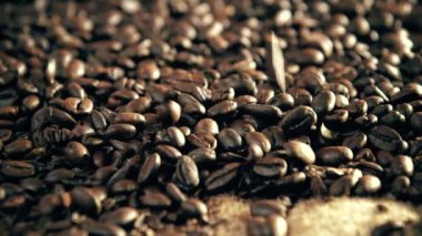 taze kahve çekirdekleri yakın çekim