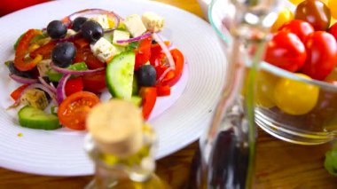 taze ceasar salata hazırlık