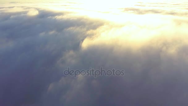 survol de la brume tôt le matin 