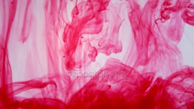 mürekkep su yavaş hareket döktü