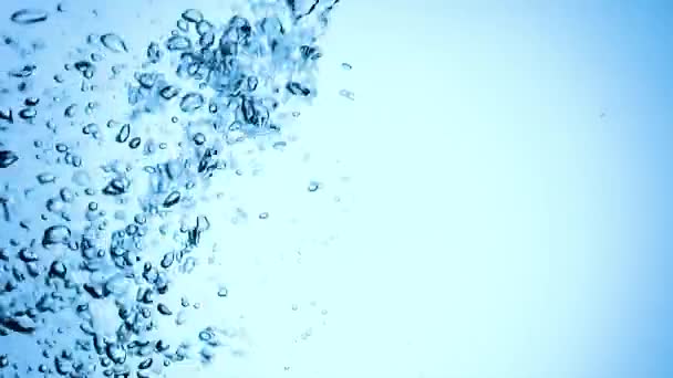 水スローモーションで泡 — ストック動画