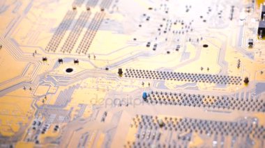 PC elektronik devre kartı yakın çekim.