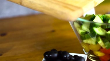 taze ceasar salata hazırlık