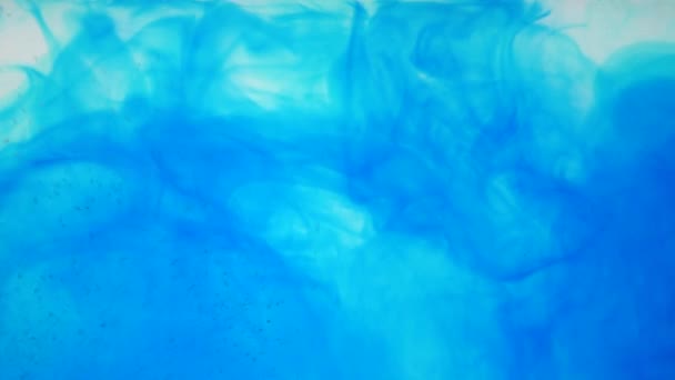 Tinta derramada em água câmera lenta — Vídeo de Stock