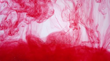 mürekkep su yavaş hareket döktü