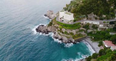 Amalfi Coast İtalya güzel havadan görünümü