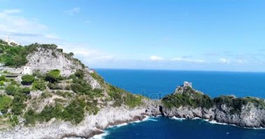 güzel amalfi Coast Güney İtalya, havadan görünümü