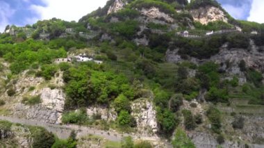 amalfi coast İtalya yukarıda dağlarda uçuş