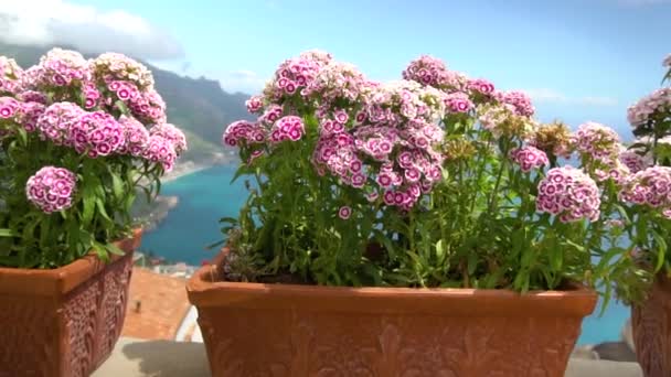 Vacker utsikt i Ravello södra Italien — Stockvideo