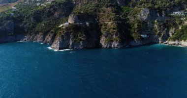 güzel amalfi Coast Güney İtalya, havadan görünümü