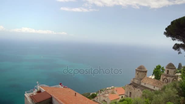 Ravello Güney İtalya güzel manzara — Stok video