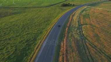 spor araba alanlara havadan görünümü