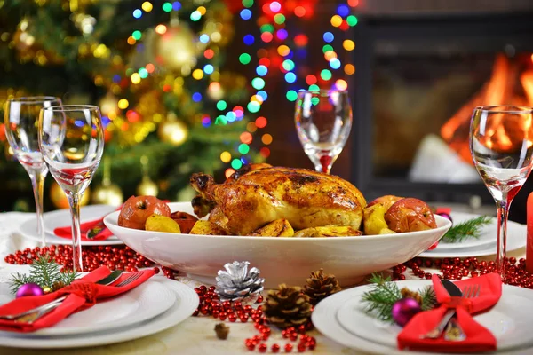 Tavuk lezzetli akşam yemeği