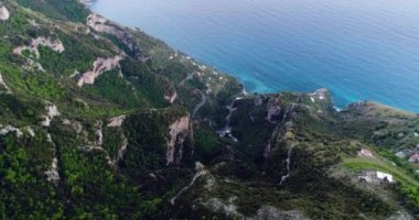 amalfi coast İtalya yukarıda dağlarda uçuş