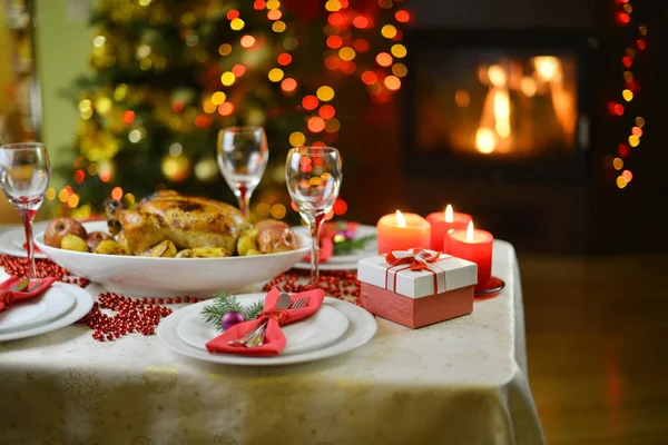 Gustosa cena di Natale — Foto Stock