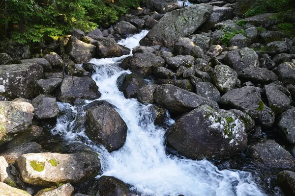 Água corrente na montanha — Fotografia de Stock