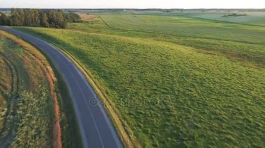 spor araba alanlara havadan görünümü