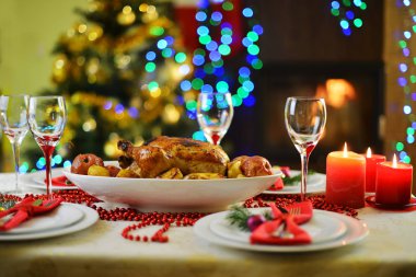 Noel yemeğinde tavuk