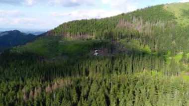 fligh teleferik Dağları üzerinde