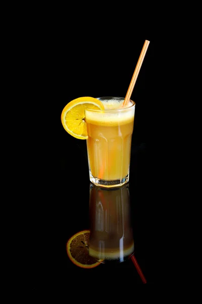 Drink with orange garnish — Stock Photo, Image