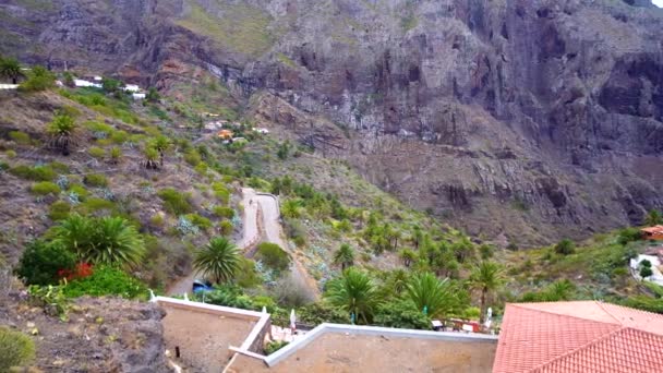 Panorama des montagnes de la région du village de Masca — Video