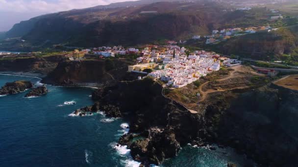 Flight over seashore at Tenerife — Stock Video