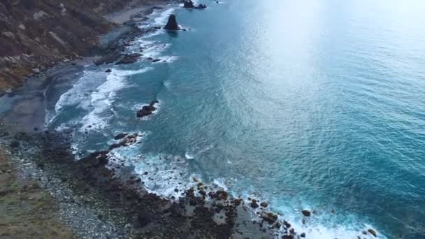 Volo sulla spiaggia di Tenerife — Video Stock