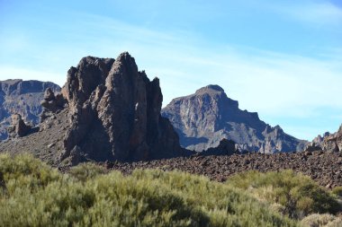 dağların tepesine yukarıda gökyüzü
