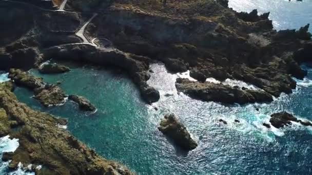 Volo sulla spiaggia di Tenerife — Video Stock