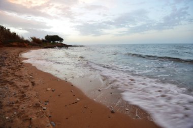 plaj deniz kıyısında. dalga deniz, kum