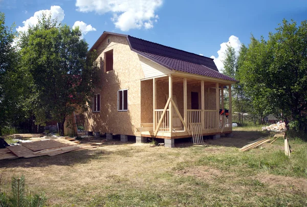 Ülke ev yapımı güneşli yaz gününde