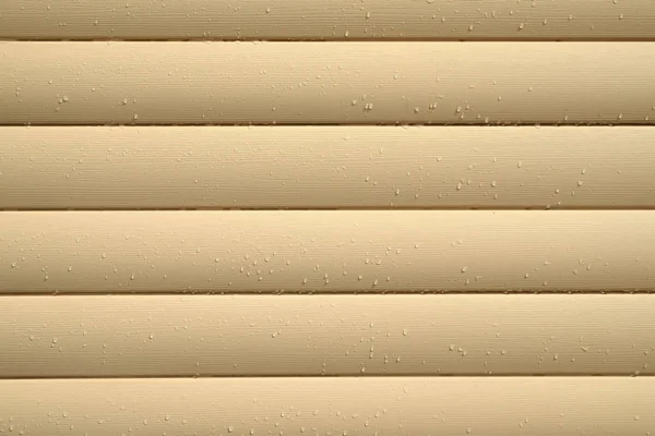 Horizontal Beige Siding Panels Protects Building Bad Weather Conditions Background — Stock Photo, Image