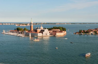 San Giorgio Adası, Venedik, İtalya'nın görünümü