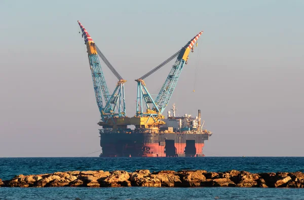 Gas- und Ölplattform Stockbild