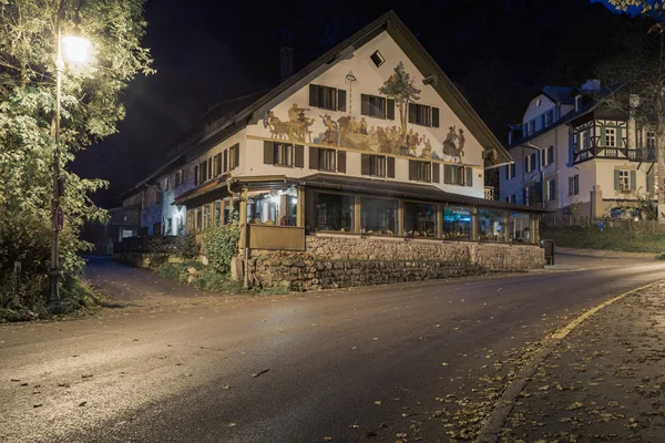 Schwangau, Alemanha - 25 de outubro de 2016: Vista do café pintado — Fotografia de Stock