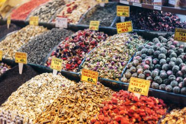 Çay Dükkanı kapalı çarşı, Istanbul, Türkiye.