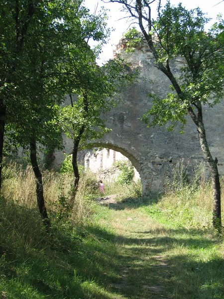 Crocifisso Legno Nella Fortezza Rasnov Brasov Romania — Foto Stock