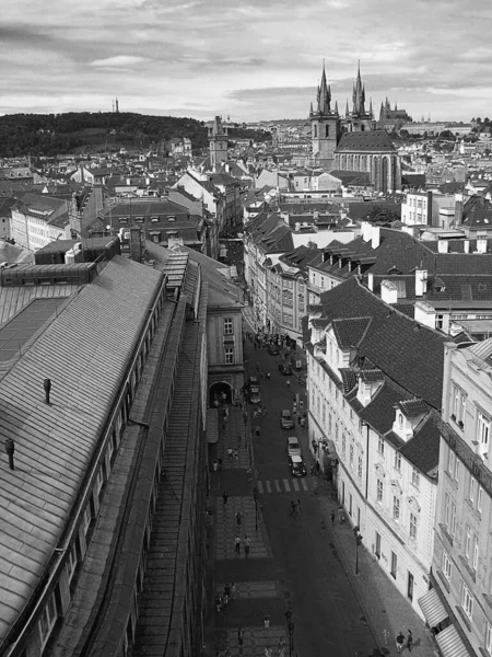Panorama Praga Visto Dalla Torre Delle Polveri — Foto Stock