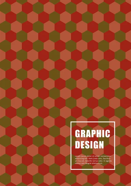 Grafisch Ontwerp Lay Out Template Met Geometrische Achtergrond Kan Gebruikt — Stockvector