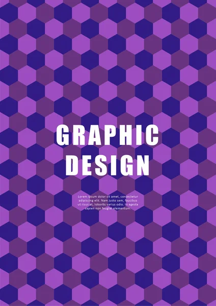 Plantilla Diseño Gráfico Con Fondo Geométrico Puede Utilizar Para Proyectos — Archivo Imágenes Vectoriales