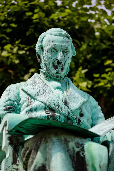 Het Standbeeld Van Johan Peter Emilius Hartmann Staat Voor Garnizoen — Stockfoto